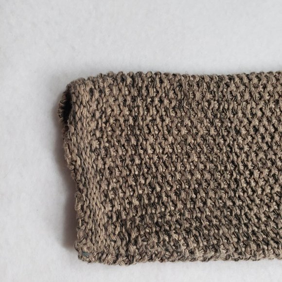 GAP Womens 90s Chunky Knit Crew Neck Sweater Linen Size Medium Oatmeal Neutral - Picture 16 of 16